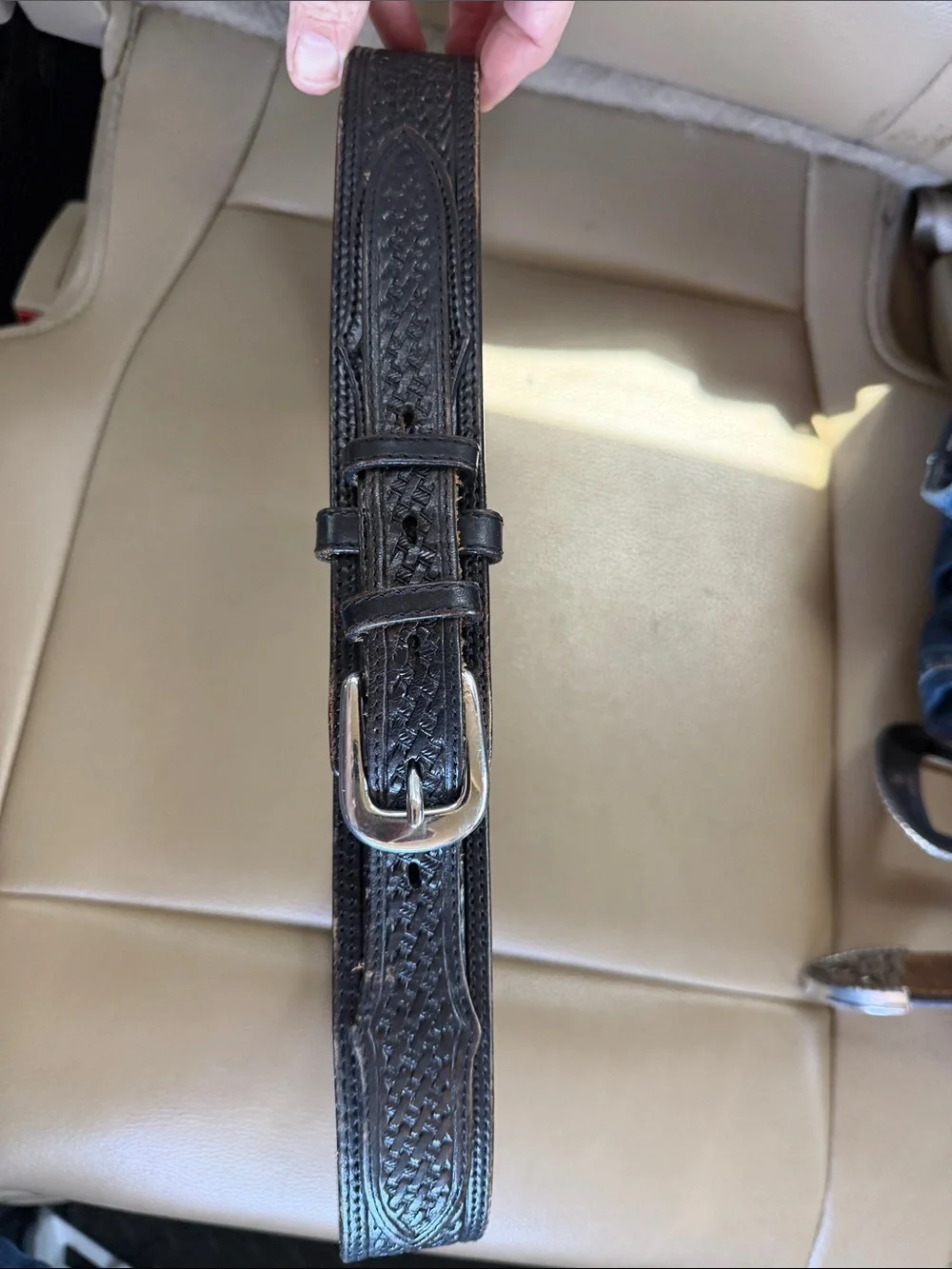 Silver Creek Collection Genuine Leather Belt - Brown
